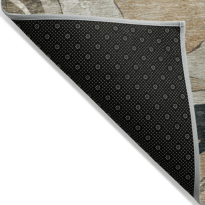 Start2Finish indoor/outdoor Chantille ACN2219 putty rug, machine washable 8x10 feet, with a textured design suitable for various spaces.