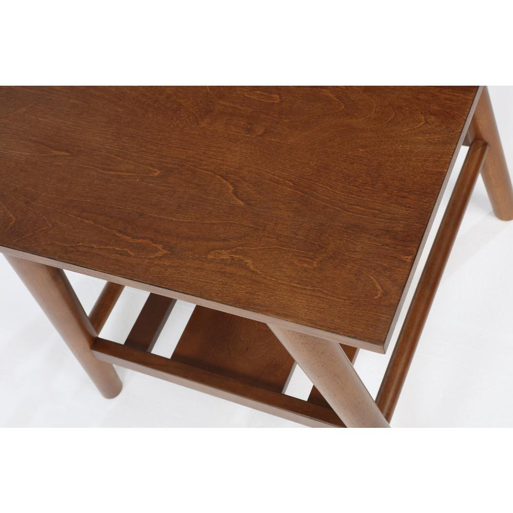 Start2Finish Charlotte end table with a sleek wooden surface and modern design, suitable for living room or bedroom.