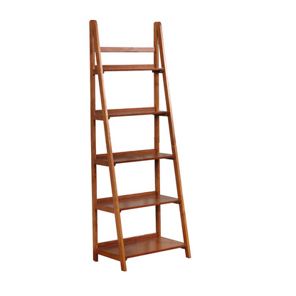 Start2Finish Charlotte bookcase with multiple shelves, wooden furniture for home or office storage, light finish and sturdy design.