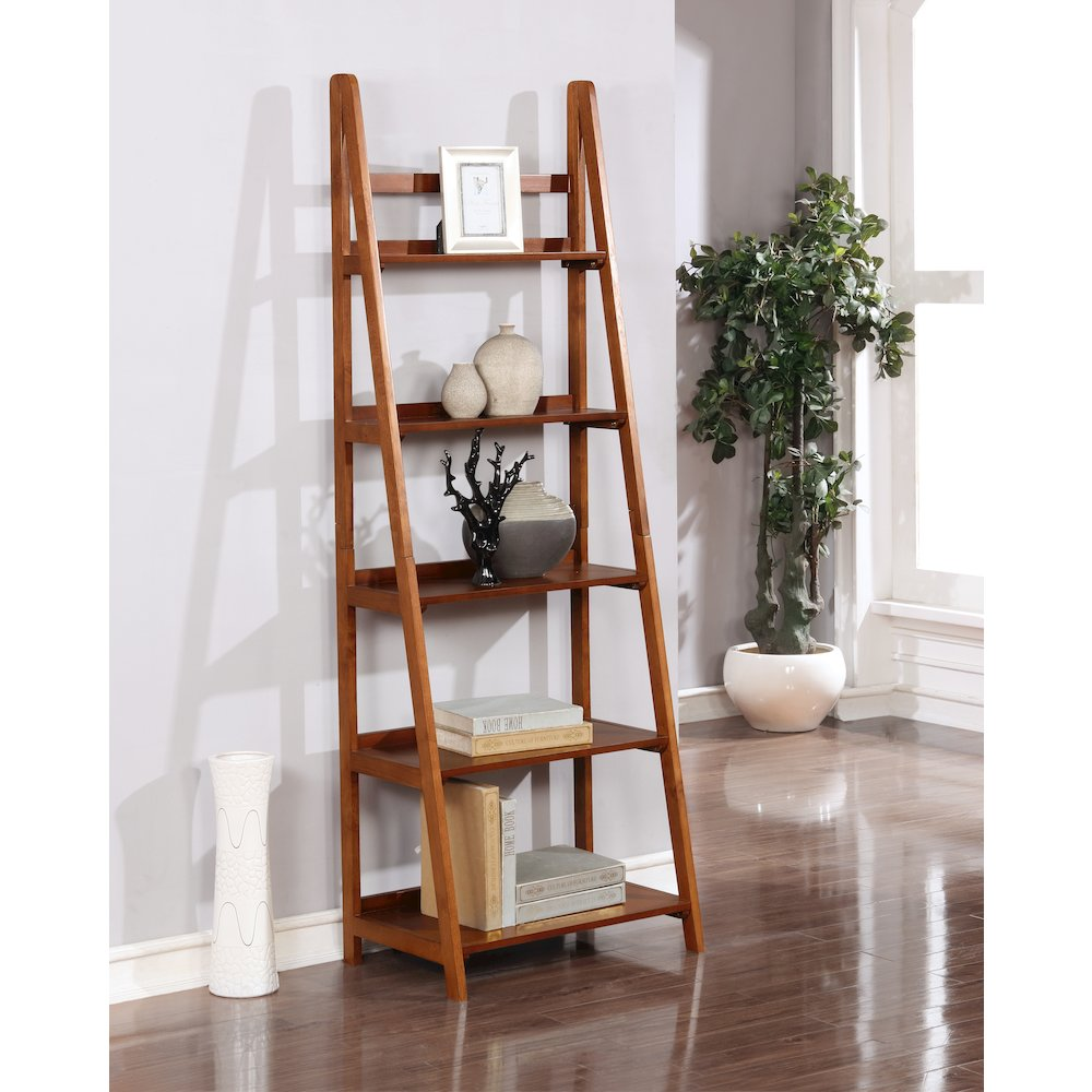 Start2Finish Charlotte bookcase with multiple shelves and a modern wooden design for stylish storage and display.