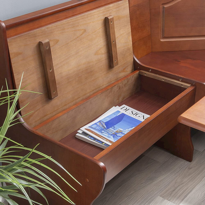 Walnut Chelsea Nook by Start2Finish, showcasing a cozy, modern seating area with plush cushions and sleek design elements.
