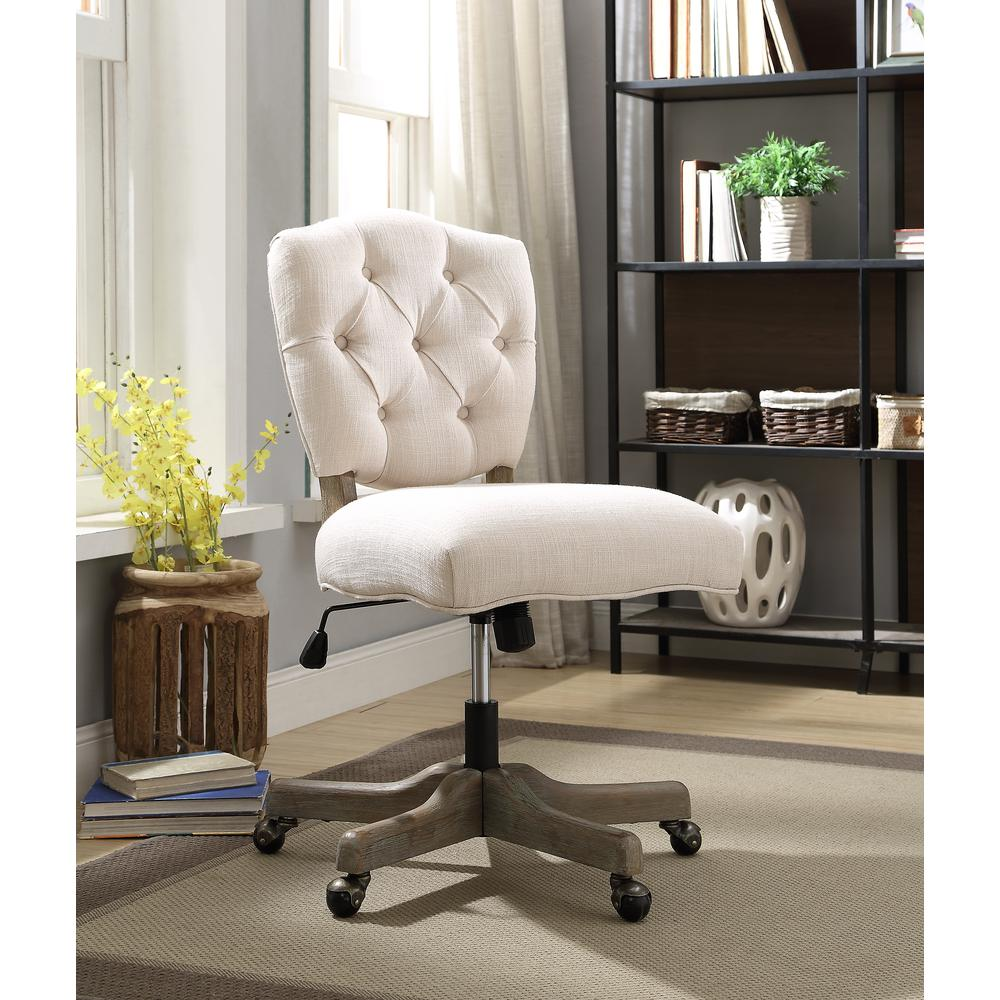 Start2Finish Kelsey Office Chair in natural finish with padded seat and backrest, ergonomic design for comfortable workspace seating.