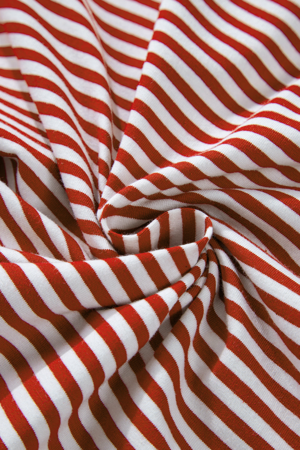 Byzantium Bay Christmas stripe lounge set with matching top and pants, festive holiday sleepwear for women.
