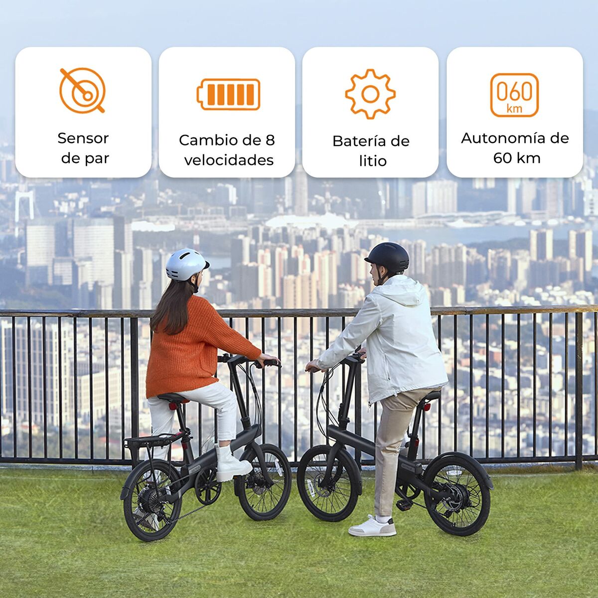 Black Xiaomi QiCycle C2 electric bike with 20-inch wheels and 250W motor, suitable for sports and outdoor activities.