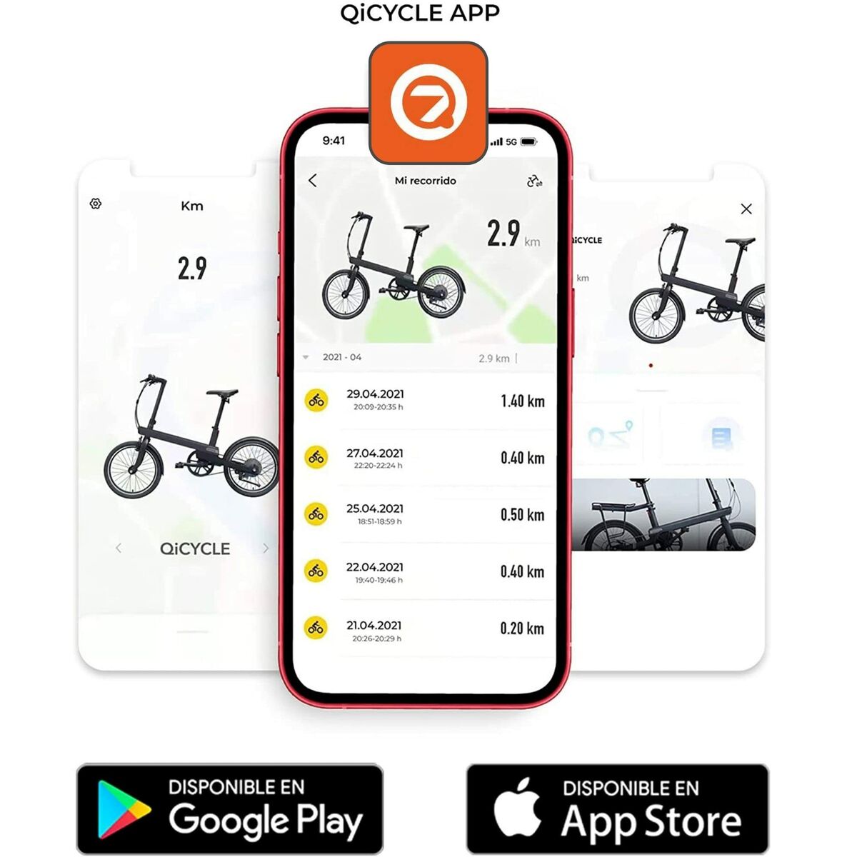Black Xiaomi QiCycle C2 electric bike with 20-inch wheels and 250W motor, suited for sports and outdoor use.