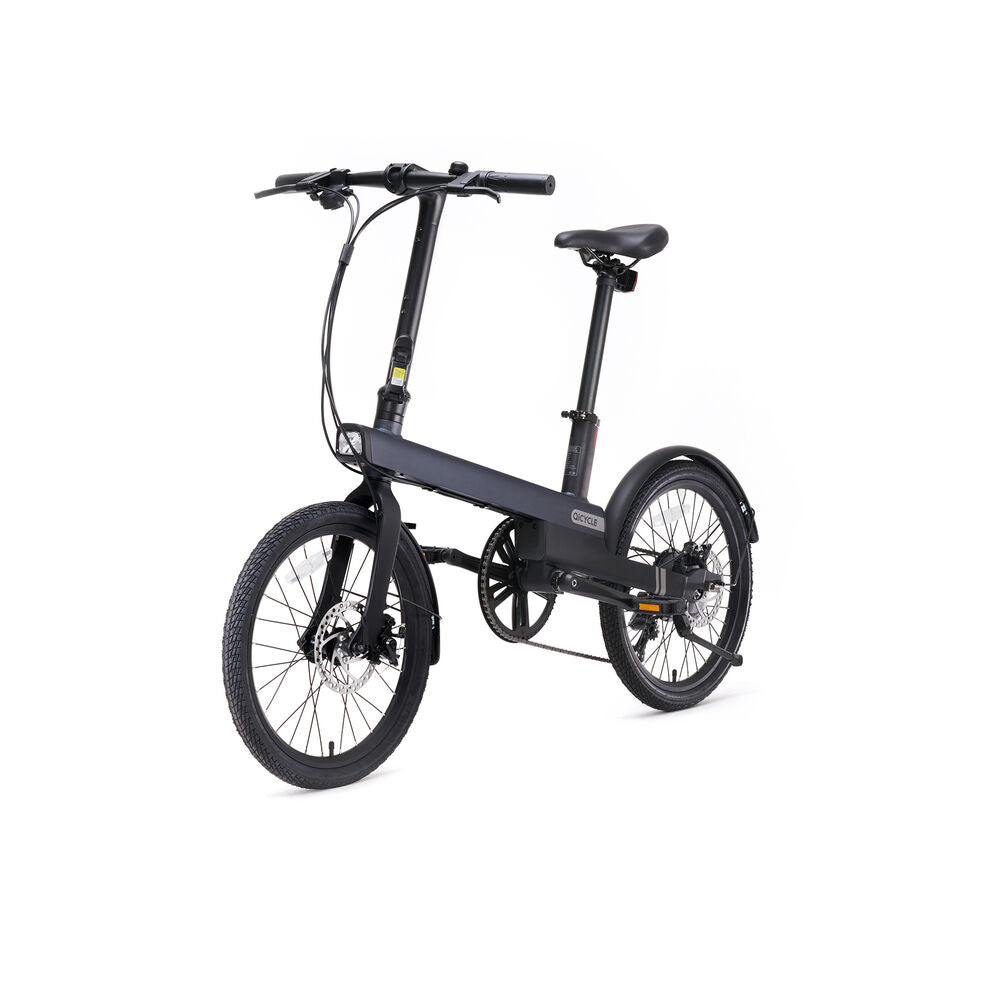 Black Xiaomi QiCycle C2 electric bike with 20-inch wheels and 250W motor, designed for outdoor sports and recreation.