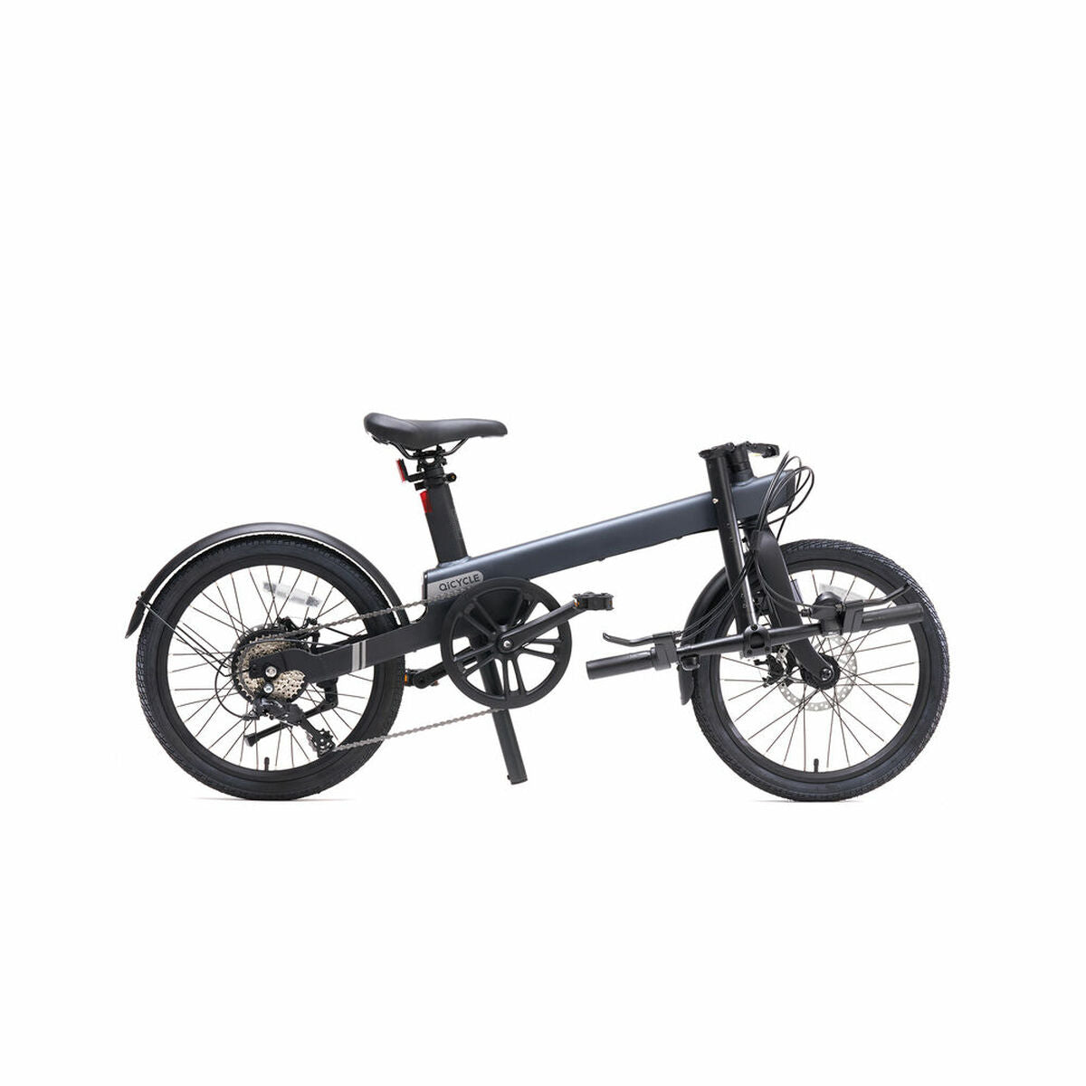 Black Xiaomi QiCycle C2 electric bike with 20-inch wheels and 250W motor, designed for outdoor sports and commuting.