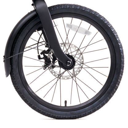 Black Xiaomi QiCycle C2 electric bike with 20-inch wheels and 250W motor, suited for sports and outdoor activities.
