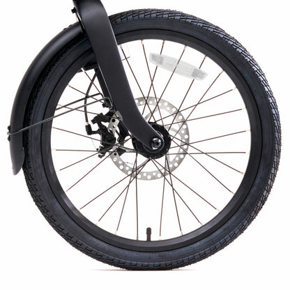 Black Xiaomi QiCycle C2 electric bike with 20-inch wheels and 250W motor, designed for sports and outdoor riding.