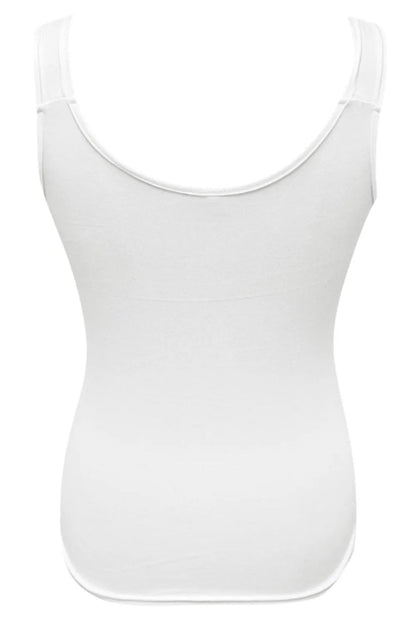 Plus size lace detail V-neck tank by Pear Daisy, full size home and garden-inspired casual top with elegant lace accents.