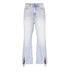 Mauve Daisy Danielle boyfriend jeans for women, relaxed fit denim with classic five-pocket design and distressed details.