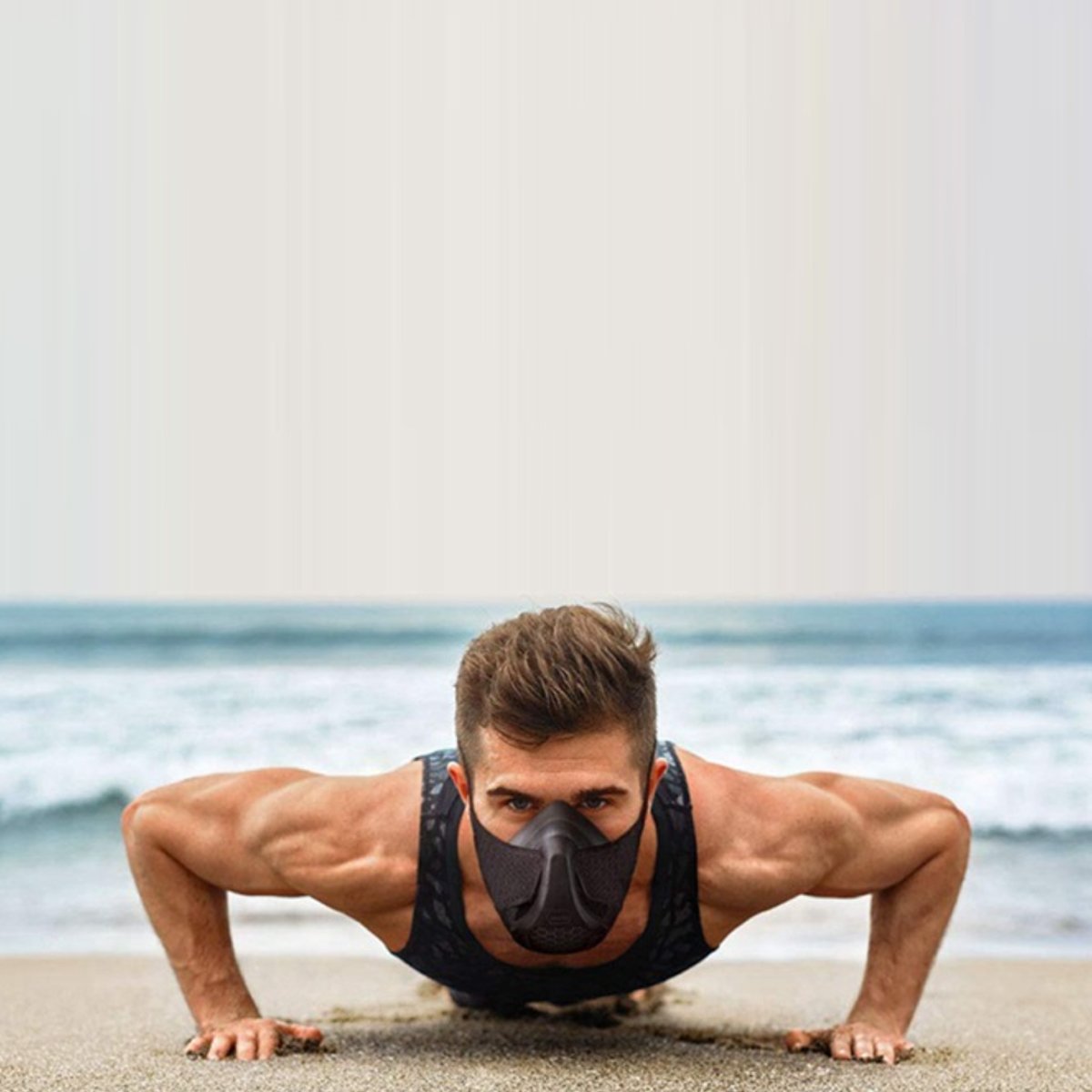 Salmon Lucky Elevation Resistance Training Cardio Sports Mask, tech accessory with adjustable straps and breathable design for workouts