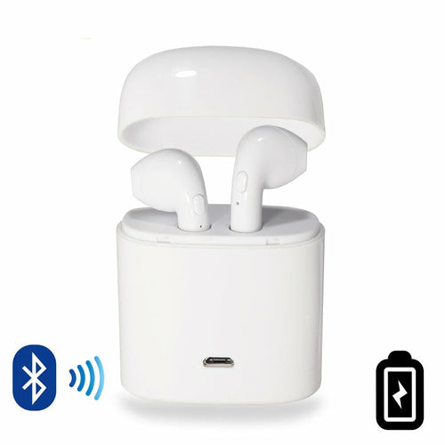 Salmon Lucky dual chamber wireless Bluetooth earphones with charging box, compact tech accessories for hands-free listening