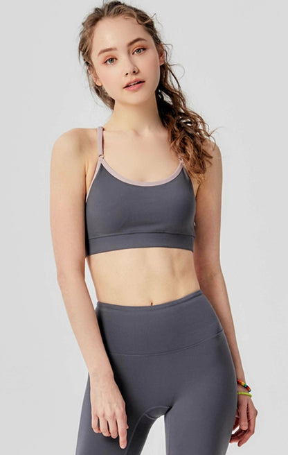Lemon Molly Luna Cloudlux Bra in Smoke Charcoal, women&