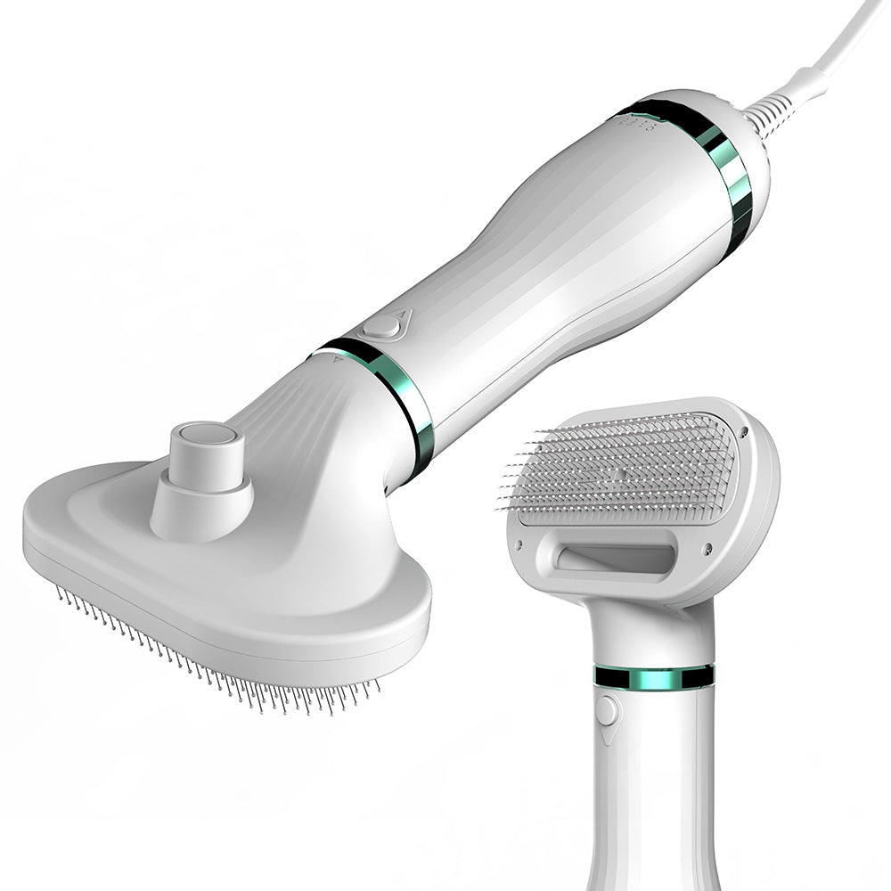 Maroon Asteria Pet Comb Hair Dryer for pet grooming, with comb attachment and compact design for easy drying.