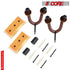 Violet Rose 5Core Guitar Wall Mount Hanger 2Pack with U-shaped wooden hooks for guitar display and storage on wall.