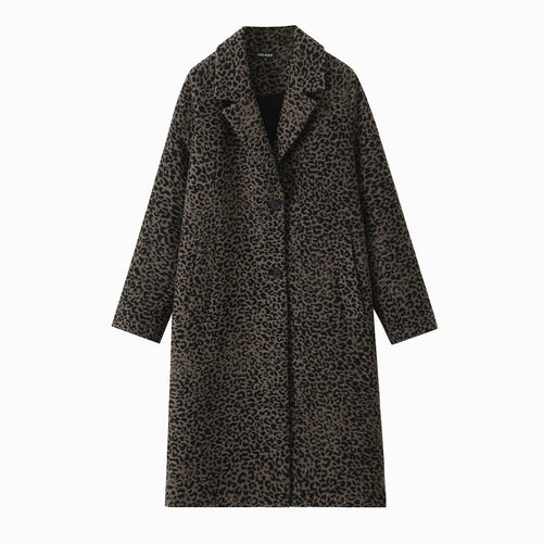 Carmine Juneberry leopard print statement coat from Haute Edition 25, stylish jackets and coats with bold animal pattern.