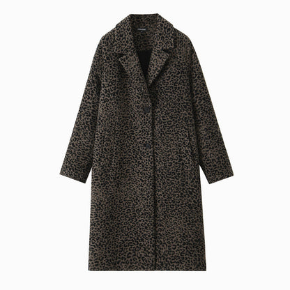 Carmine Juneberry leopard print statement coat from Haute Edition 25, stylish jackets and coats with bold animal pattern.