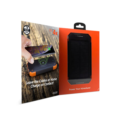 Sky Iapetus HyperGear Solar 10,000mAh wireless power bank with solar charging for mobile and laptop devices.