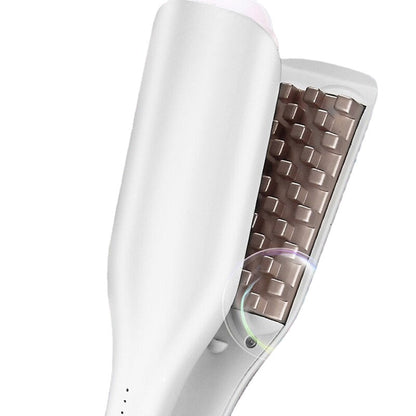 Maroon Asteria 3D Grid Corn Perm Splint for hair curling, fluffy ceramic hair curler for creating waves and volume.