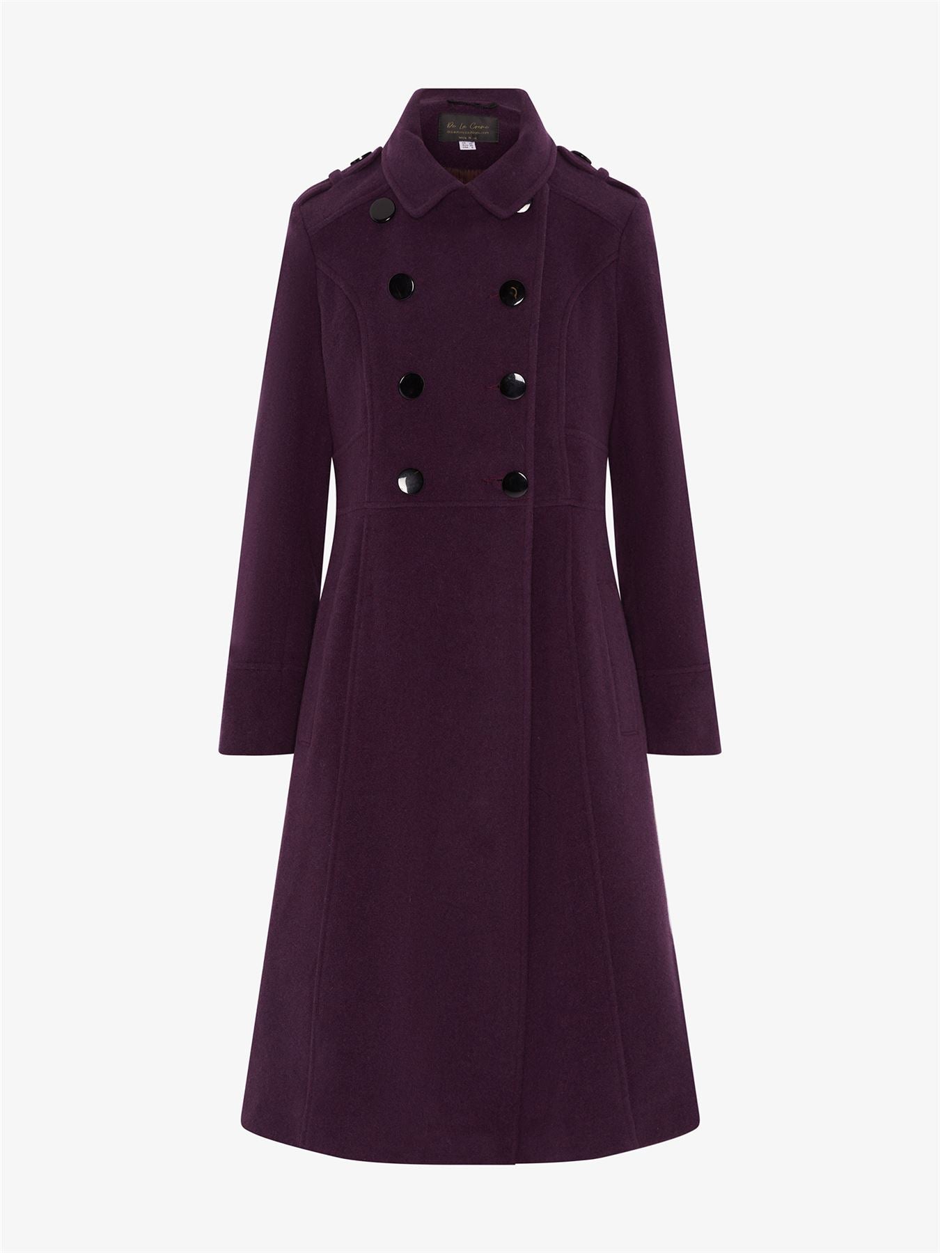 Rose Eleusis A-Line Double Breasted Coat, stylish pre-order jacket with a classic A-line silhouette and double-breasted design.