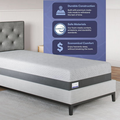 Cooling Gel Memory Foam Twin Mattress for Ultimate Comfort