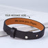 Leather hidden message bracelet for men by Green Millie, featuring a subtle design with a secret message inside.