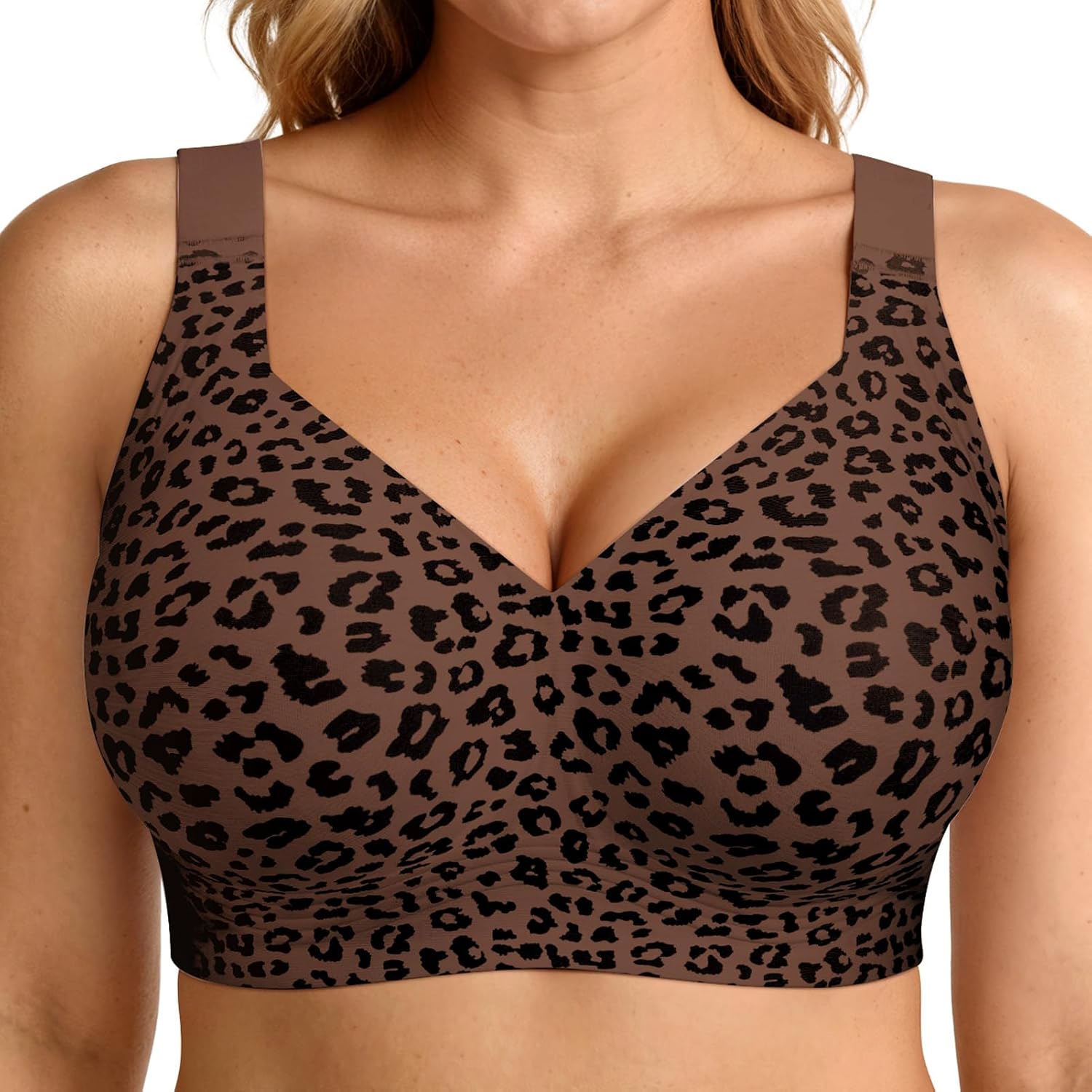 LetsJoli Jelly Bras for Women No Underwire Plus Size Push Up Supportive | Full Coverage, Wireless Support Lift, For Older Women Large Breasts, Minimizer, Seamless Everyday Bra