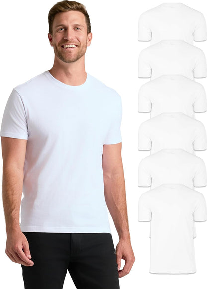 True Classic Mens T-Shirts – Short Sleeve Crew Neck T Shirts for Man, Cotton Blend Plain Novelty Men&