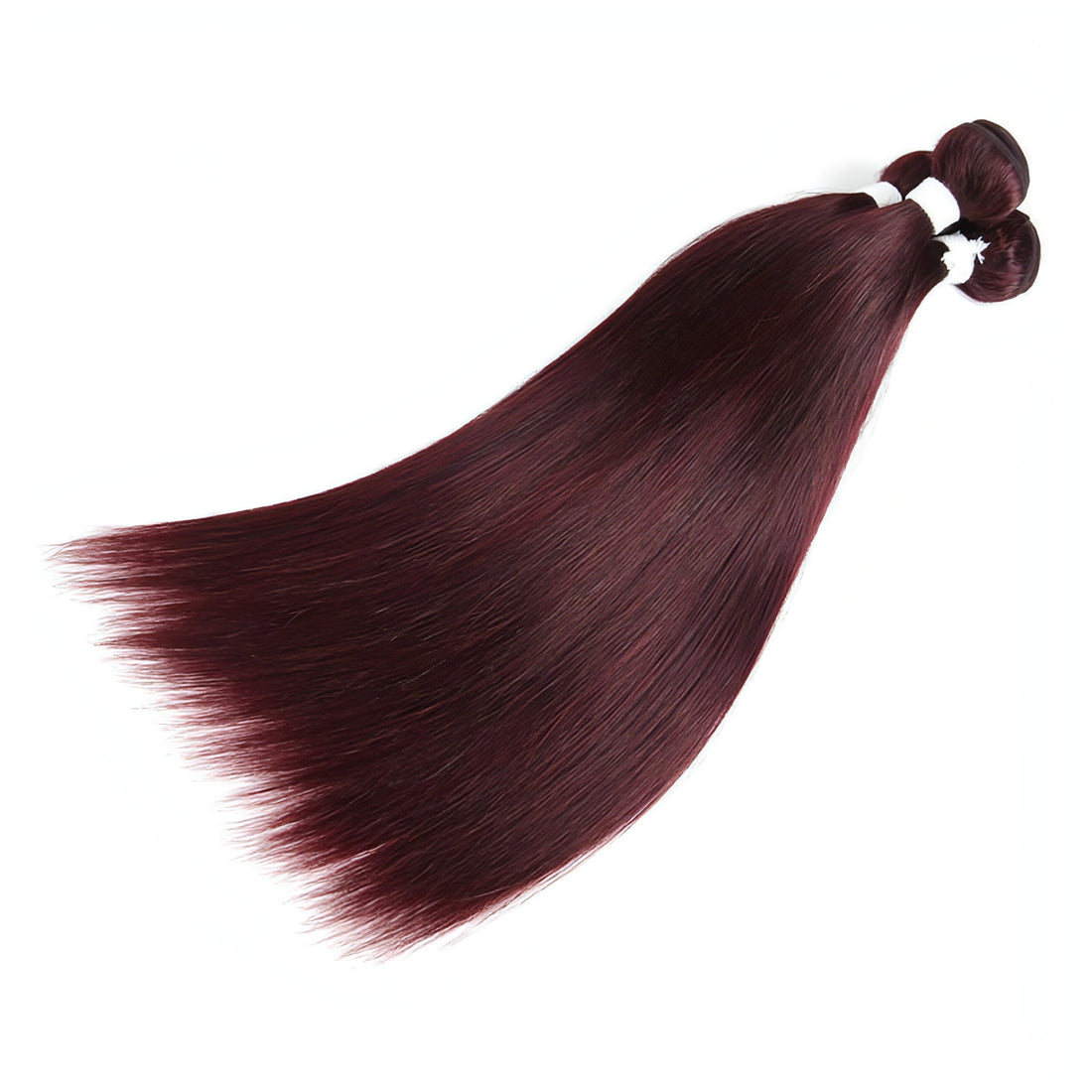 Carmine Juneberry LuxeWave straight wig with finest color, showcasing realistic hair texture and natural shine.