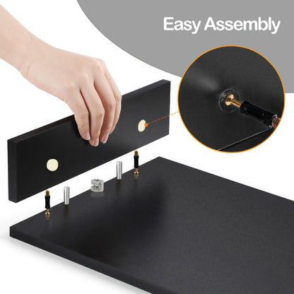 Adjustable Dual Monitor Stand with Storage (2-Slot)