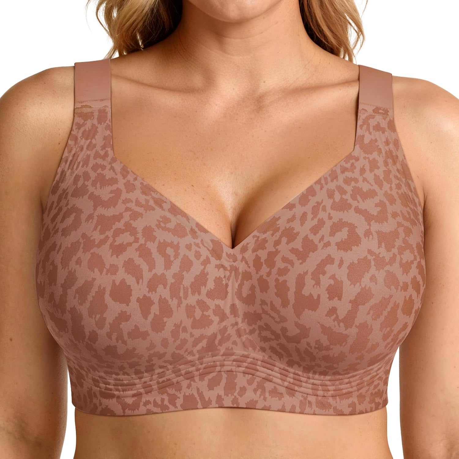 LetsJoli Jelly Bras for Women No Underwire Plus Size Push Up Supportive | Full Coverage, Wireless Support Lift, For Older Women Large Breasts, Minimizer, Seamless Everyday Bra