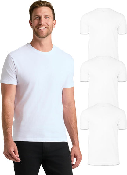 True Classic Mens T-Shirts – Short Sleeve Crew Neck T Shirts for Man, Cotton Blend Plain Novelty Men&