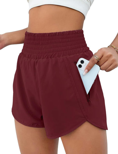 BMJL 2.5" Athletic Shorts for Women Comfy High Waisted Short with Pocket