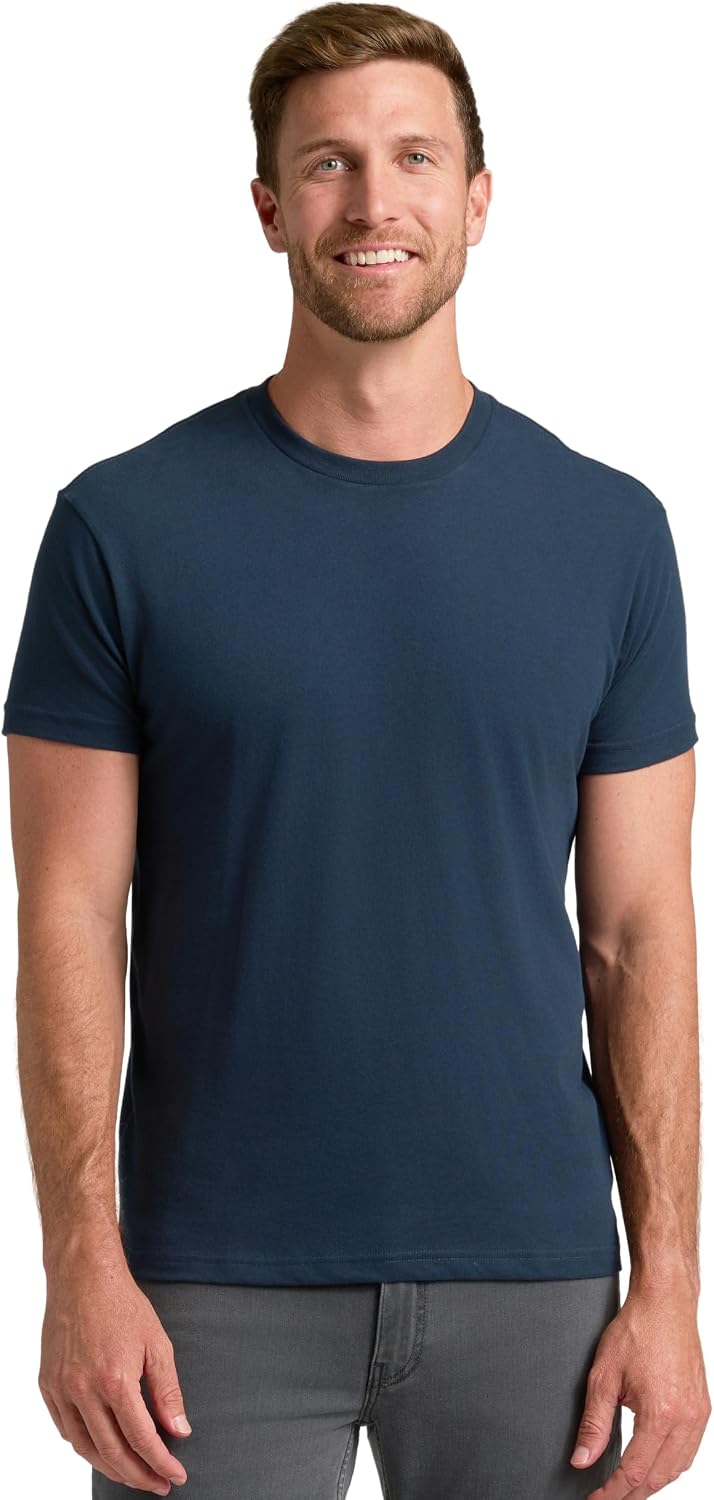 True Classic Mens T-Shirts – Short Sleeve Crew Neck T Shirts for Man, Cotton Blend Plain Novelty Men&