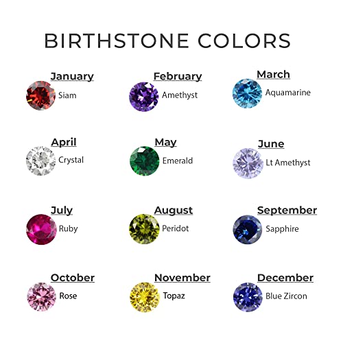Green Millie mom birthstone ring featuring multiple colorful birthstones set in a silver band, designed for celebrating family.