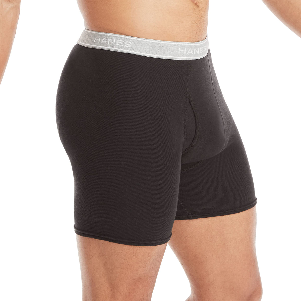 Hanes mens Underwear Boxer Briefs Pack, Cool &amp; Breathable Cotton Moisture-wicking Underwear for Men, No Ride Up