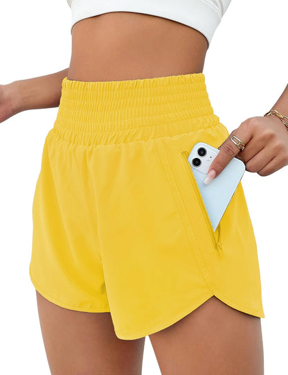 BMJL 2.5" Athletic Shorts for Women Comfy High Waisted Short with Pocket