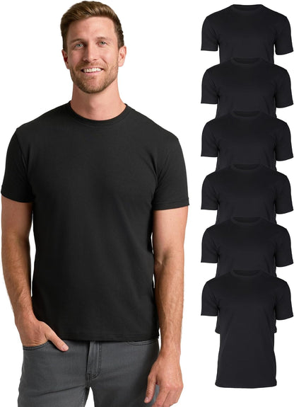 True Classic Mens T-Shirts – Short Sleeve Crew Neck T Shirts for Man, Cotton Blend Plain Novelty Men&