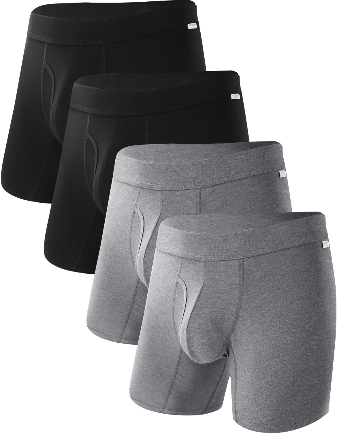 BAMBOO COOL Ultra Soft &amp; breathable Mens Underwear Boxer Briefs Pack | Natural Bamboo Fabric‌,No Ride Up,Softer&amp;Cooler than Cotton,Lightweight&amp;breathable,Daily Wear,Outdoor