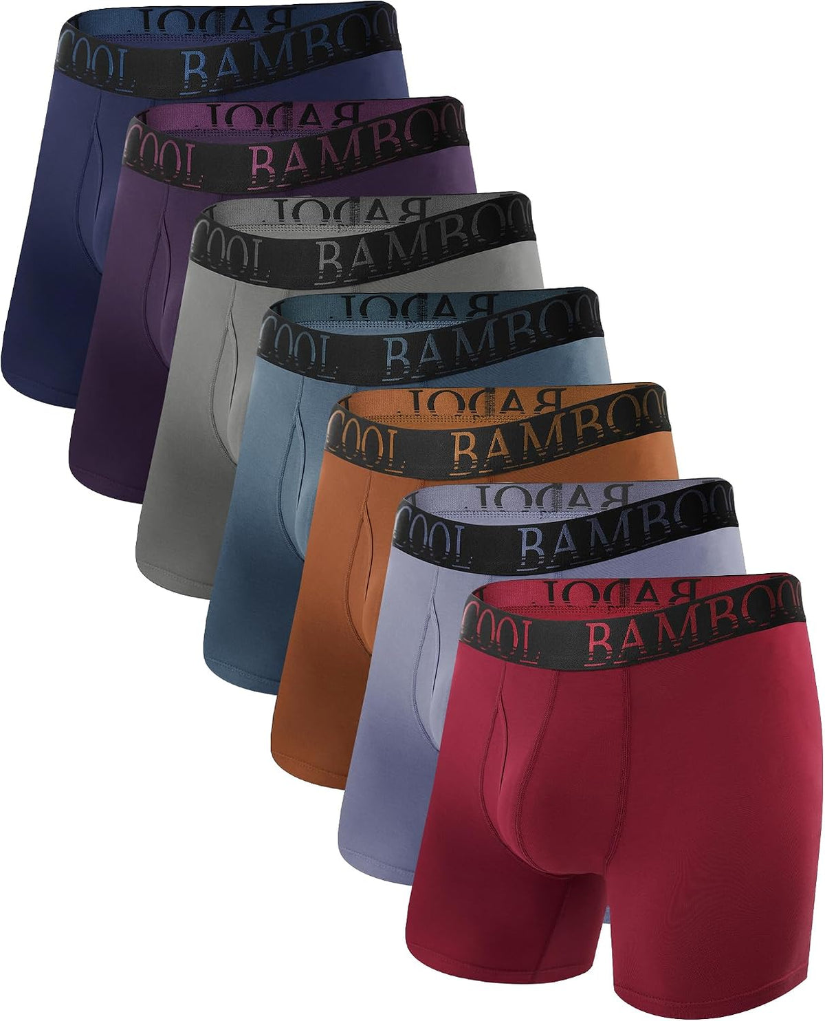 BAMBOO COOL Ultra Soft &amp; breathable Mens Underwear Boxer Briefs Pack | Natural Bamboo Fabric‌,No Ride Up,Softer&amp;Cooler than Cotton,Lightweight&amp;breathable,Daily Wear,Outdoor