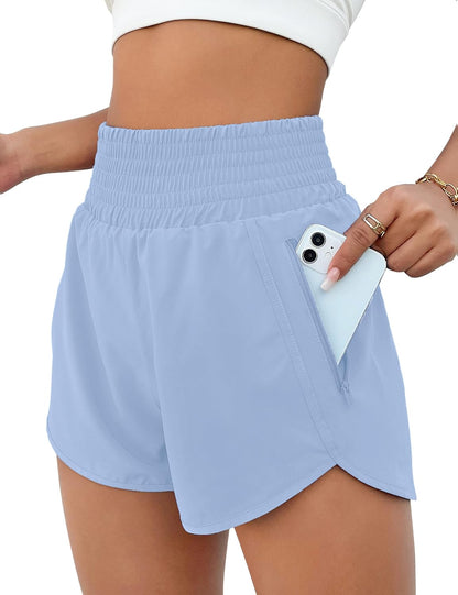 BMJL 2.5" Athletic Shorts for Women Comfy High Waisted Short with Pocket