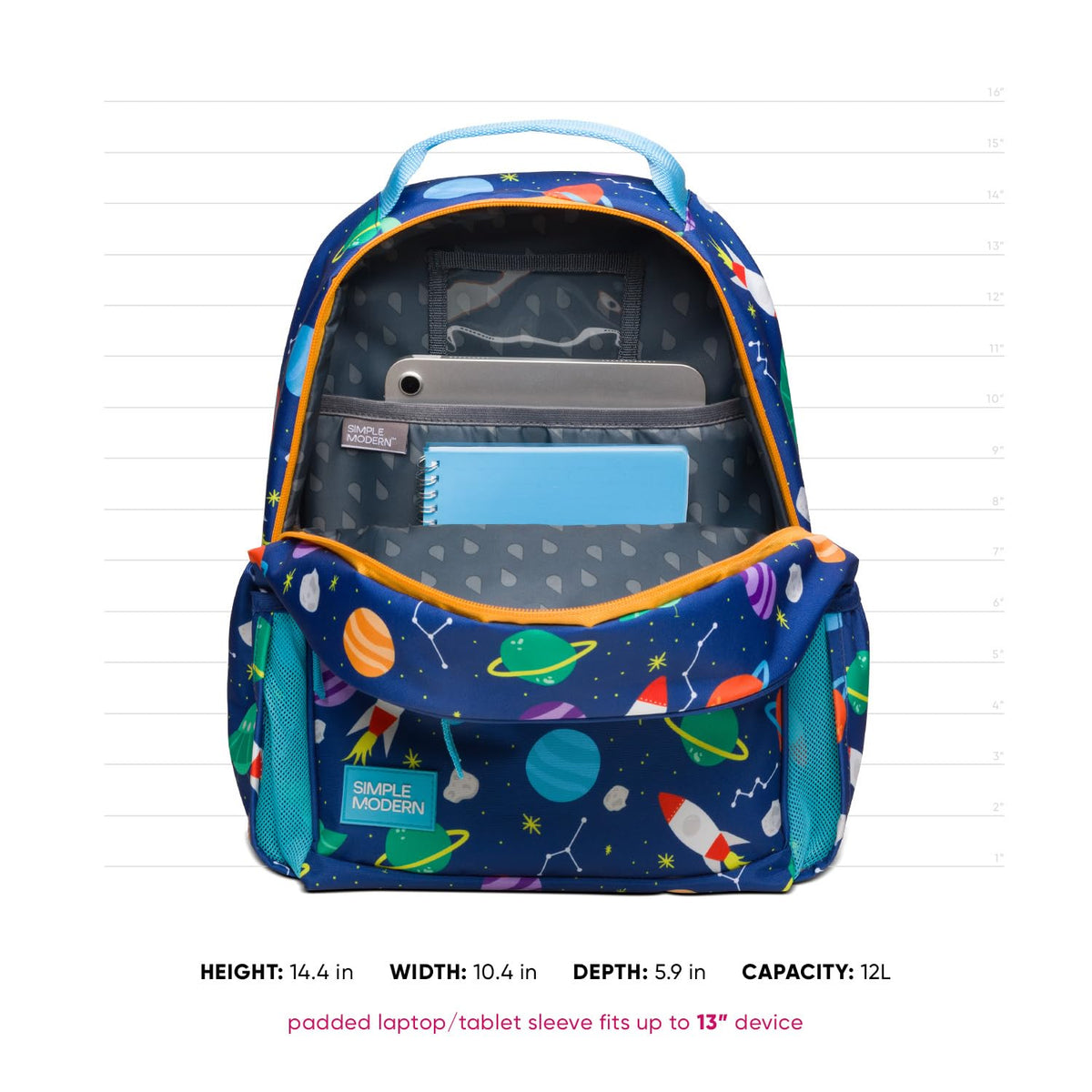 Simple Modern Disney Moana Kids Backpack for School, Girls, Boys | 12L | Fletcher Moana Bookbag, School Backpack for Toddler, Preschool, Kindergarten | Fits Lunch Box, Cute | Medium