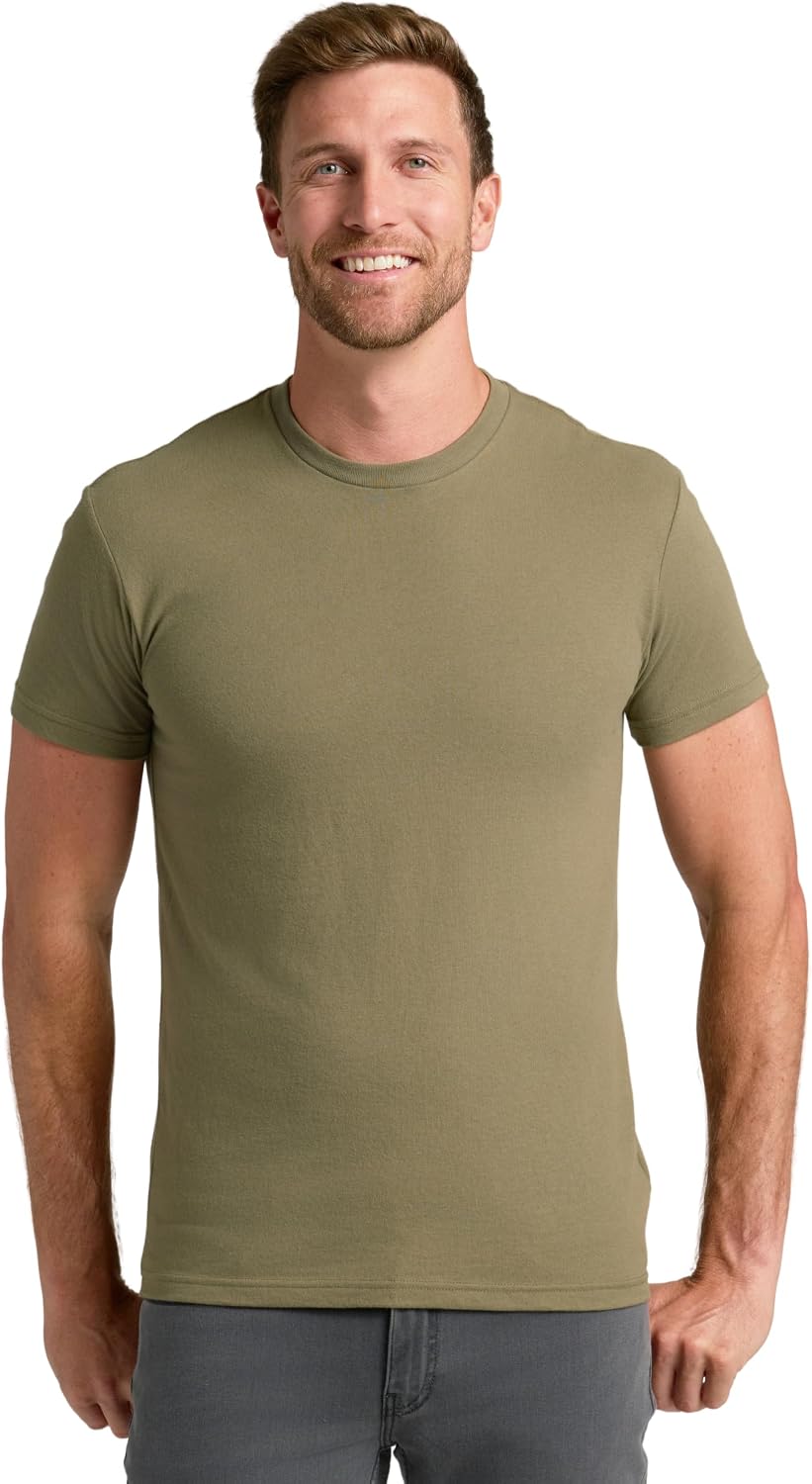True Classic Mens T-Shirts – Short Sleeve Crew Neck T Shirts for Man, Cotton Blend Plain Novelty Men&