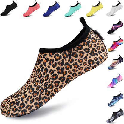 VIFUUR Water Shoes for Men Women Barefoot Quick Dry Aqua Socks Slip On | Lightweight, Breathable Upper, Flexible Sole, Drainage Design, Easy Slip-On Fit for Water Activities