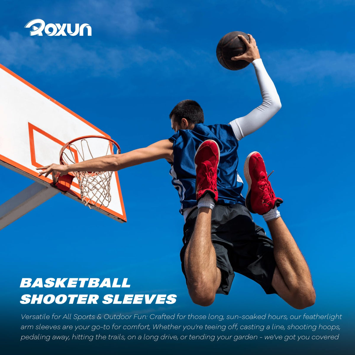 ROXUN Arm Sleeves Cooling UV Sun Protection Sport Compression for Men Women | UPF50,Seamless cover arms,Tattoo-covering,Lightweight &amp; breathable,daily wear,Outdoor work,Basketball Baseball,Mangas