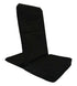 Alabaster OMSutra folding meditation chair with padded seat and backrest, designed for portable comfort during outdoor meditation sessions.