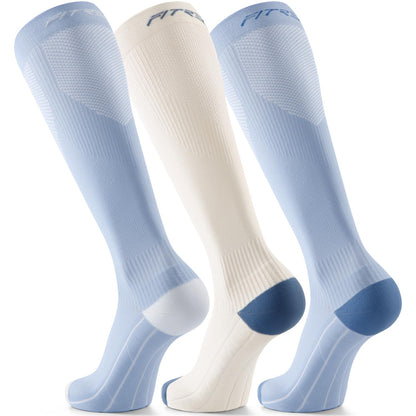 FITRELL 3 Pairs Compression Socks for Women and Men 20-30mmHg-Circulation Support Socks