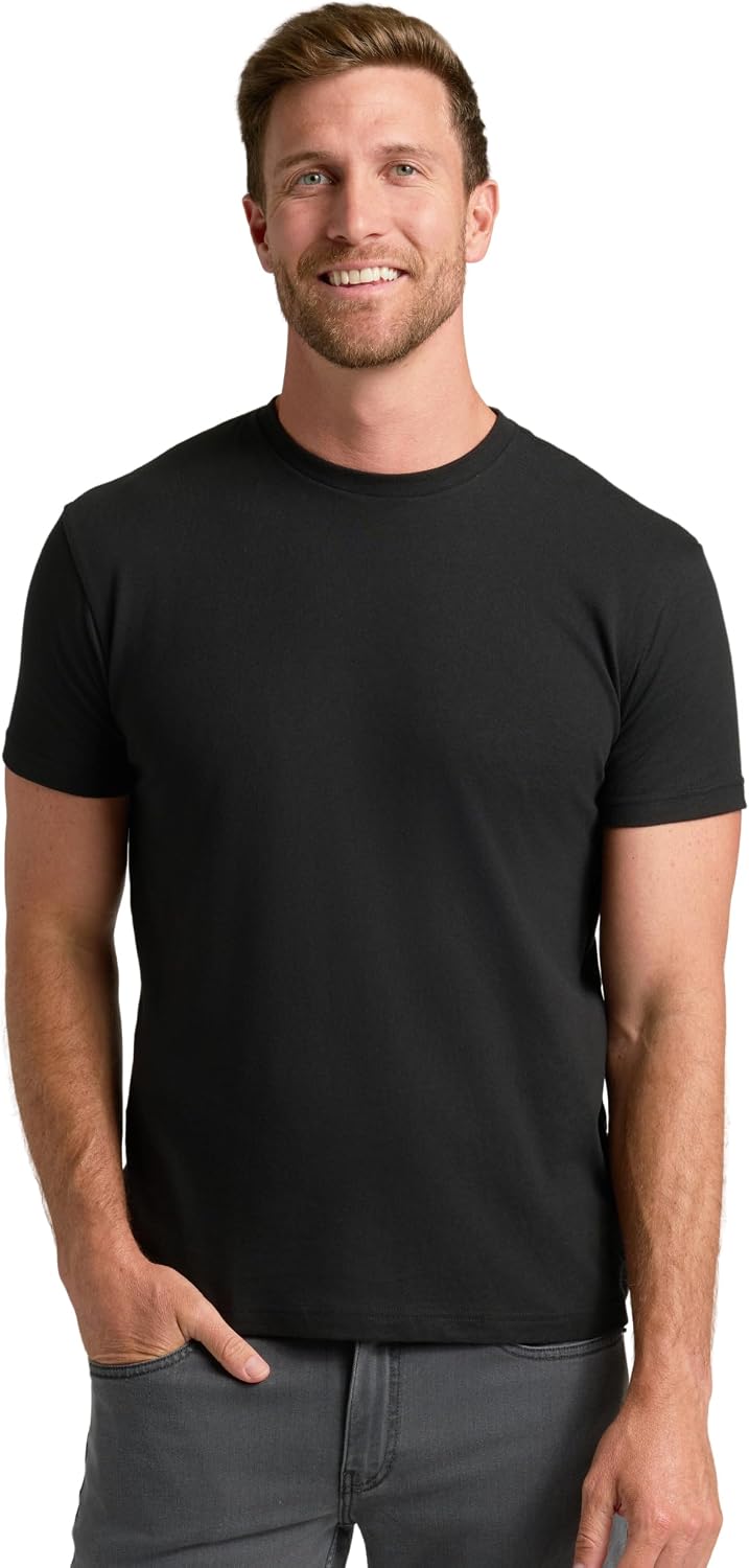 True Classic Mens T-Shirts – Short Sleeve Crew Neck T Shirts for Man, Cotton Blend Plain Novelty Men&