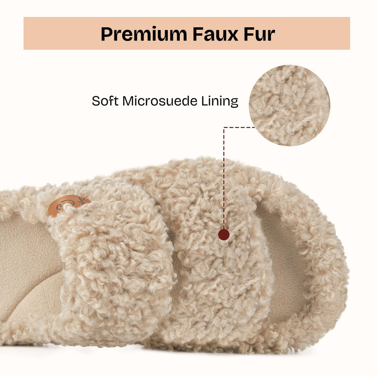 EverFoams Womens Fuzzy Open-toe Slippers Memory Foam Indoor House Shoes | machine-washable,gifts,memory foam,anti-slip sole,lightweight,indoor and outdoor,cozy